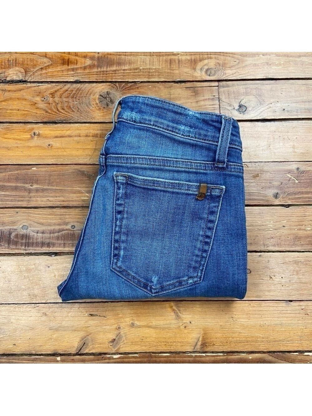 Joe’s jeans blue mid rise waist skinny distressed ripped denim stretchy size 26 - Picture 6 of 16